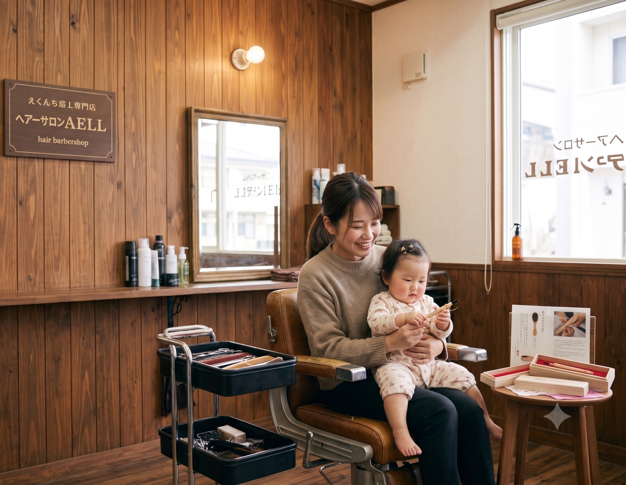 盛岡市で赤ちゃん筆を作るなら| 岩手県盛岡市の理容室ならヘアーサロンAELL